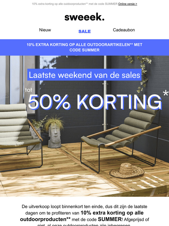 Laatste verkoopdagen en de bonus code SUMMER ⏳