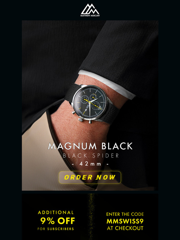 🟡⚫️ Unleash the Magnum Black - Spider