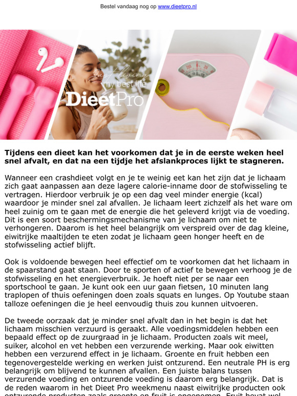 Ik val niet zo snel af als in het begin, en nu?