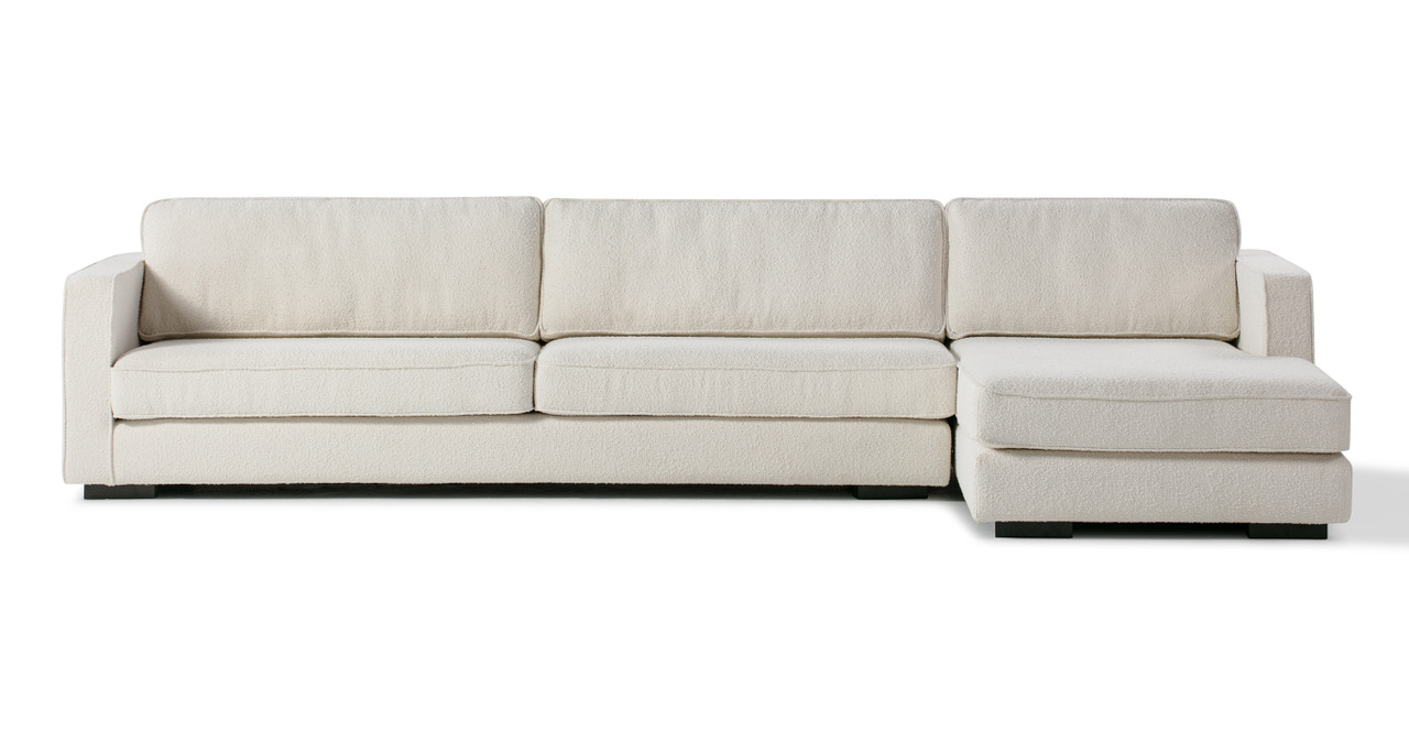 Image of Architect 133" Fabric Sofa Sectional Right