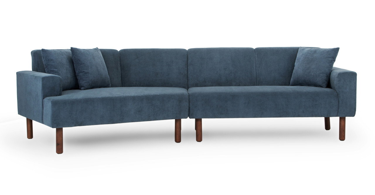 Image of Tobagon 121" Fabric Sofa with Angled Chaise
