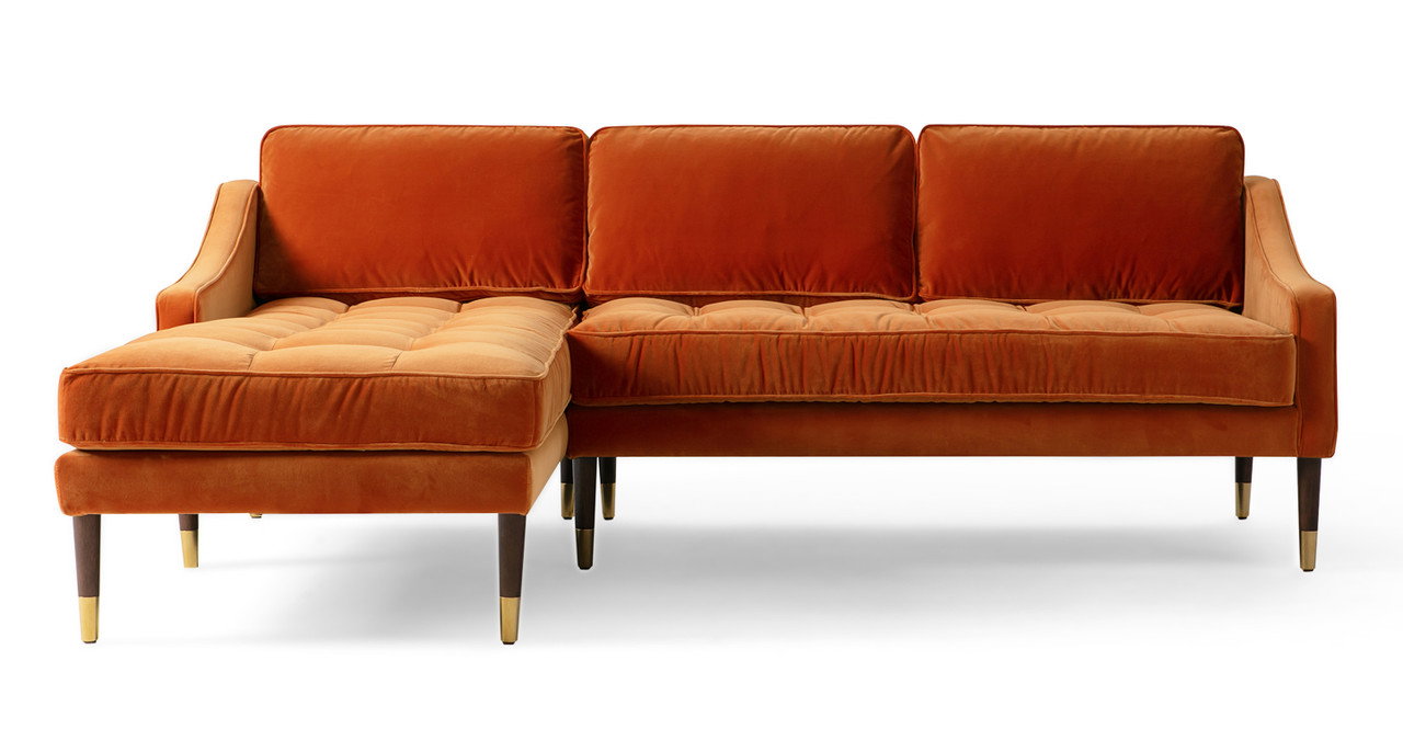 Image of Brando 83" Fabric Sofa Sectional Left