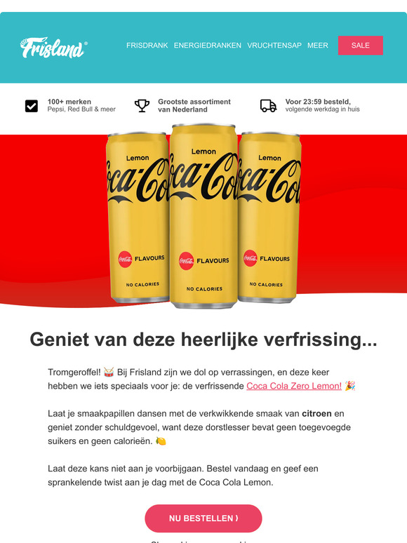 🤩 Ontdek onze verfrissende Coca Cola Zero Lemon