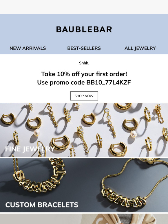 BaubleBar Email Newsletters Shop Sales, Discounts, and Coupon Codes