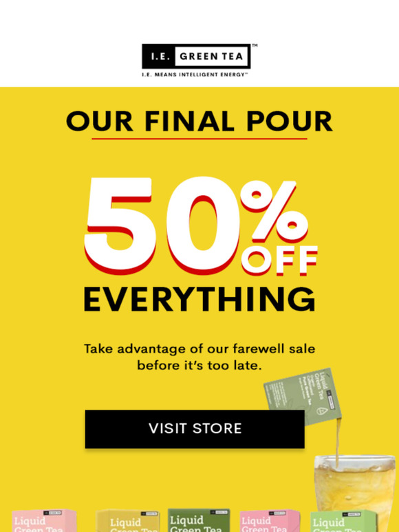 🚨 Alert! 50% OFF Everything!