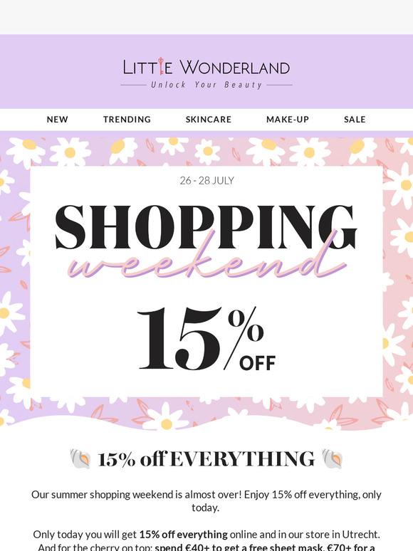 🐚 Last chance: 15% OFF everything + extra gifts!