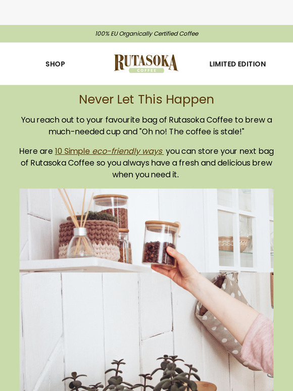 Say goodbye to stale coffee 🌱☕