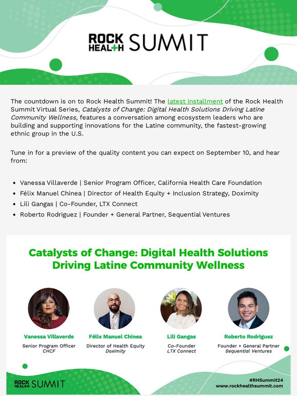 Rock Health: Rock Health Summit Virtual Series: Digital Health ...