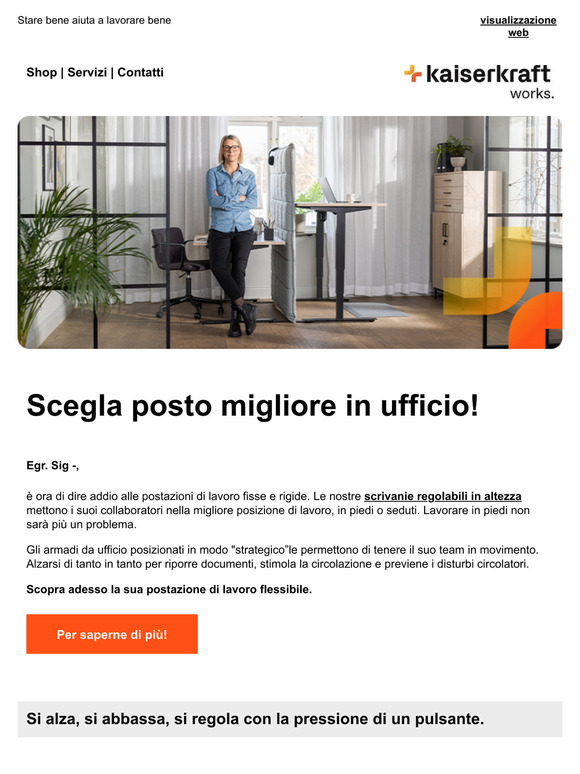 Ha già in mente la sua nuova postazione di lavoro?