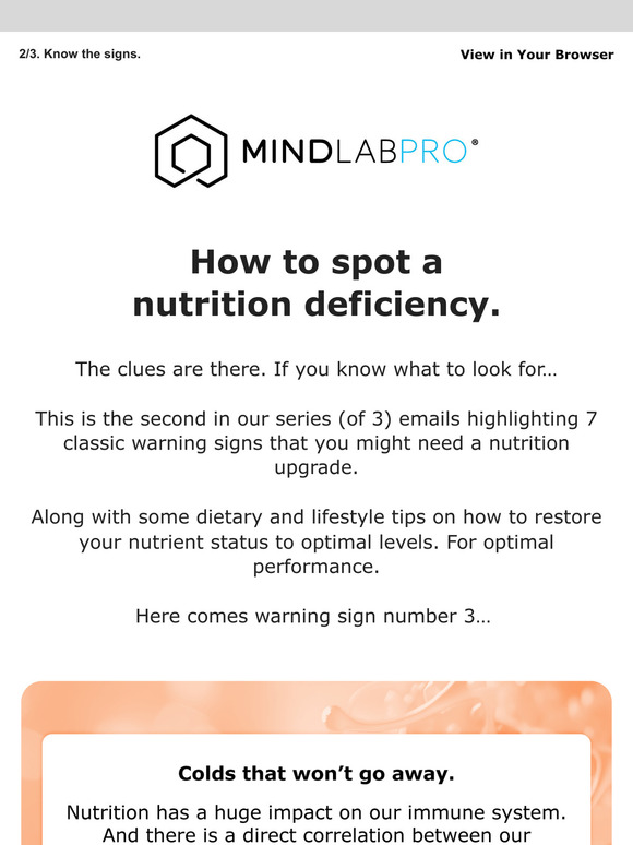 Are you nutrient deficient?