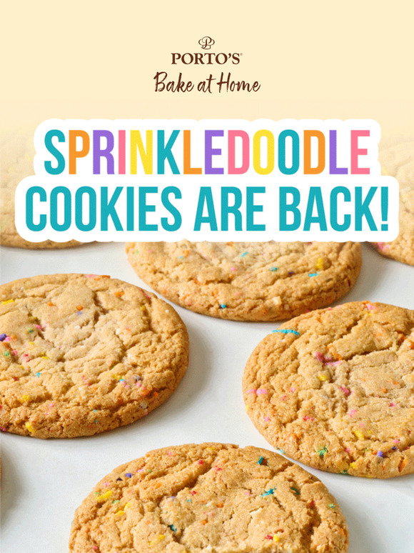 Porto's Bakery: Sprinkledoodle Cookies Are Back! 🎉 | Milled