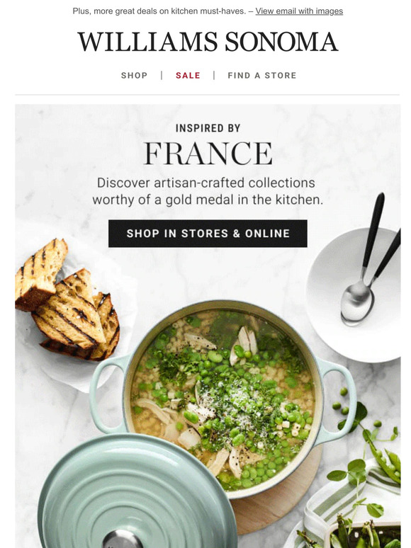 WilliamsSonoma Email Newsletters Shop Sales, Discounts, and Coupon Codes