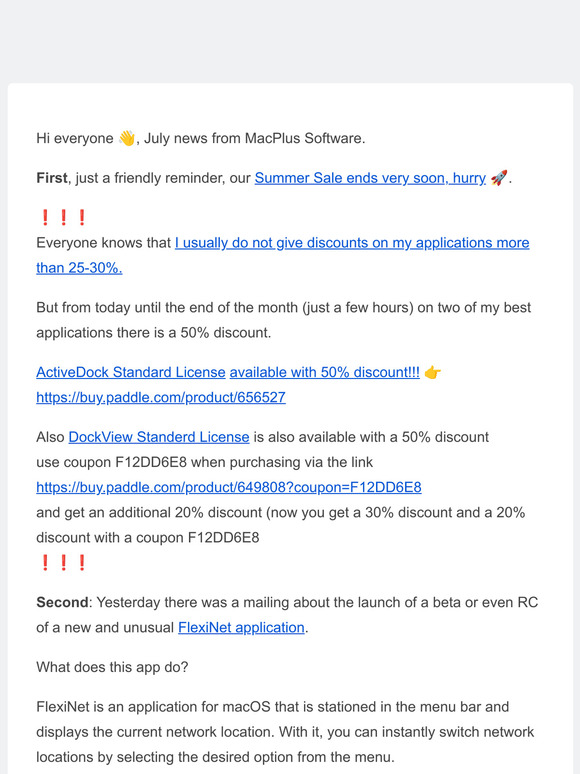 MacPlus July News + Big Summer Sale