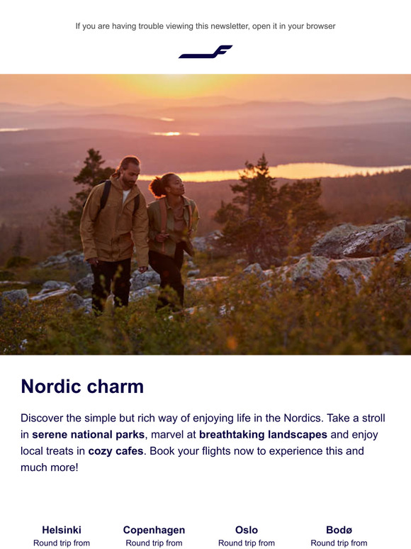 The charming Nordics await – book your flights
