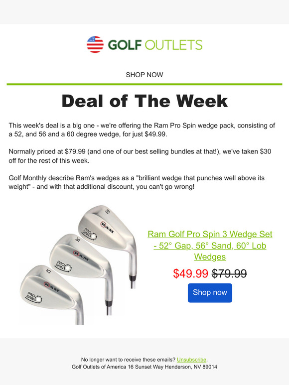 Ram Pro Spin Wedge Pack  - 3 Wedges for $49.99