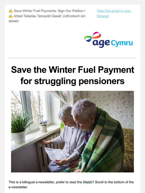 ✍️Save Winter Fuel Payments: Sign Our Petition / ✍️Arbed Taliadau Tanwydd Gaeaf: Llofnodwch ein deiseb