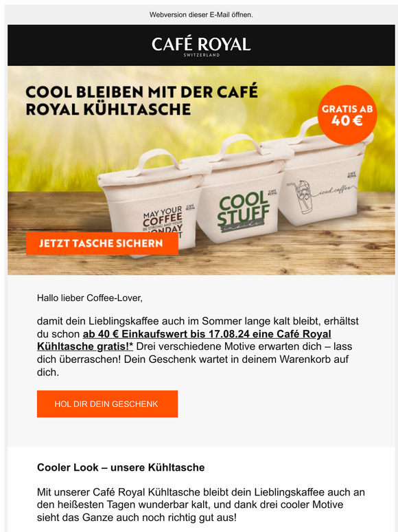 Kühltasche gratis ab 40 € Einkaufswert!