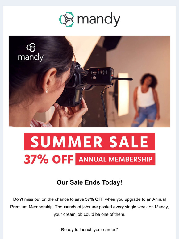 Final Day: Summer Sale on Mandy Premium Membership!