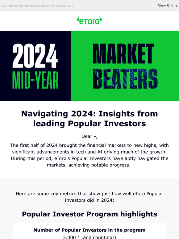 Mid-year insights from our Popular Investor program
