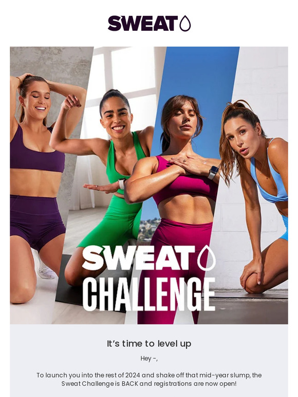 Feel amazing in 42 days. The Sweat Challenge is back. 😍