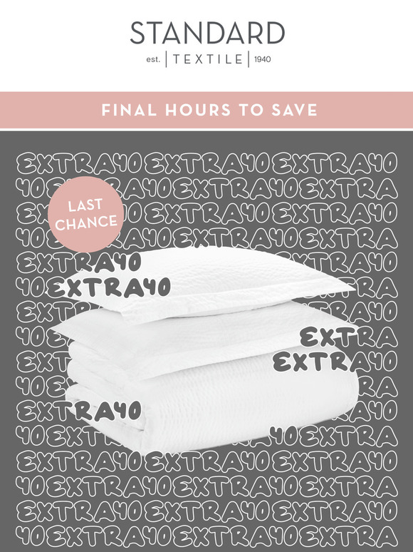 ENDS TONIGHT: Save up to 75% on Luxe Linens 💫