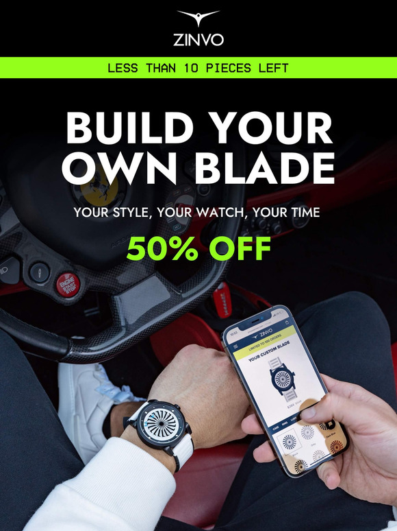 Customize Your Zinvo Blade with 50% OFF