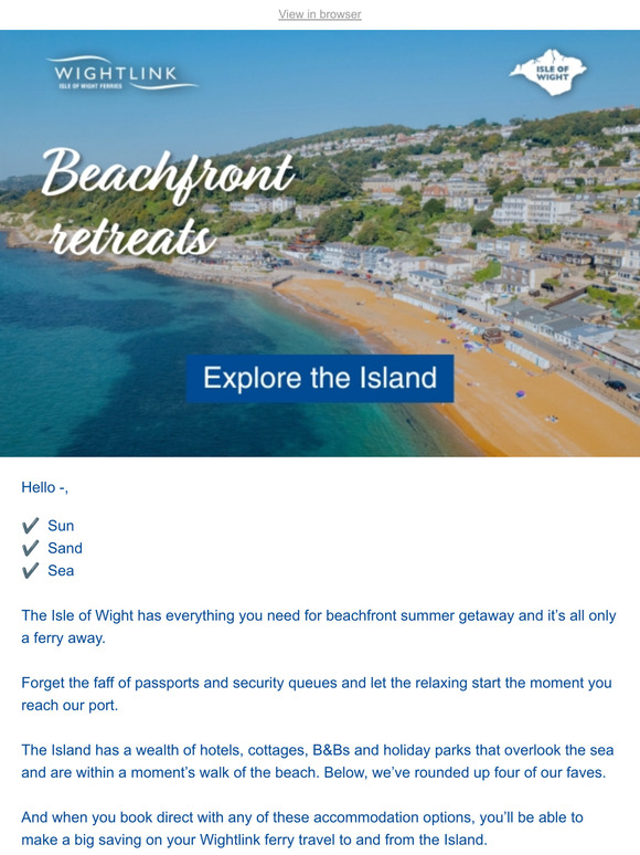 Book a beachside escape 🏖️