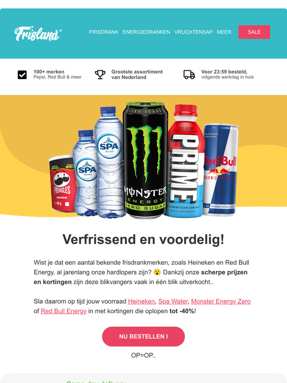 De meest verkochte frisdranken bij Frisland 😍