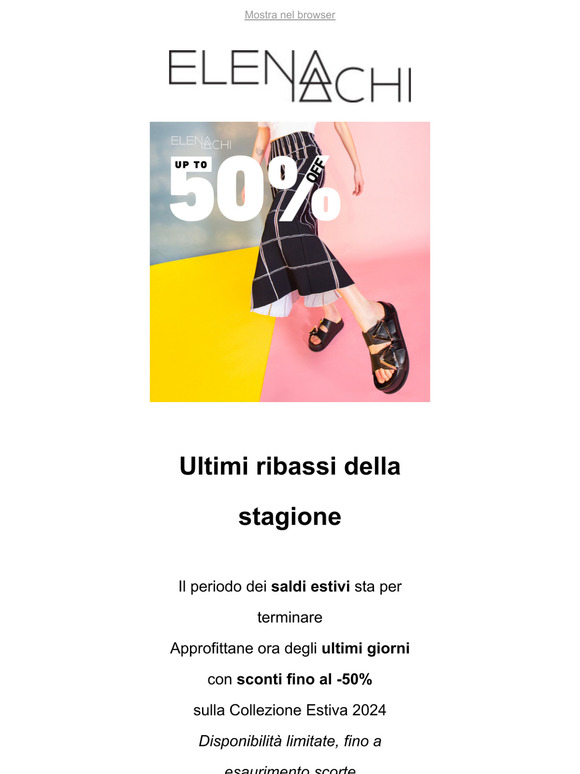 Ultimi giorni di sconti