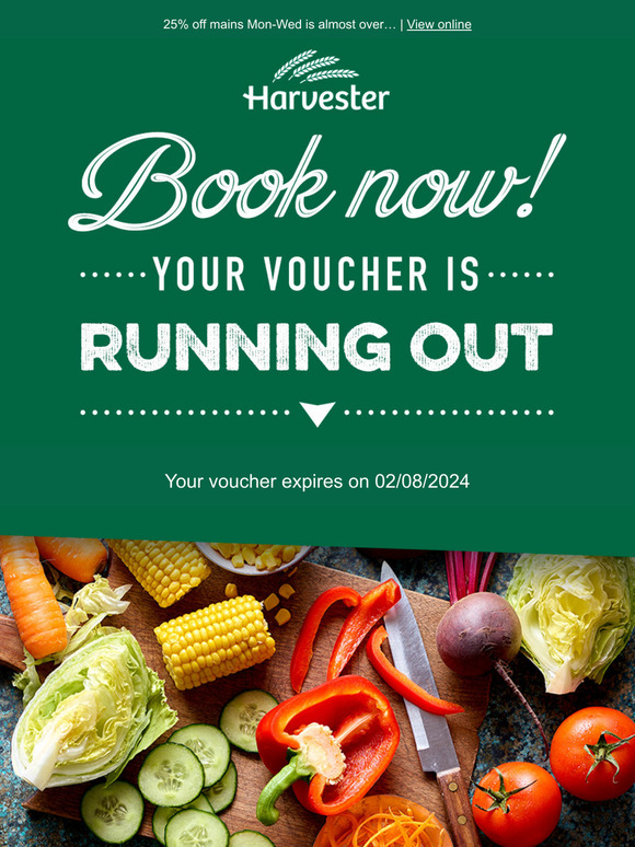 Your voucher ends soon, —...