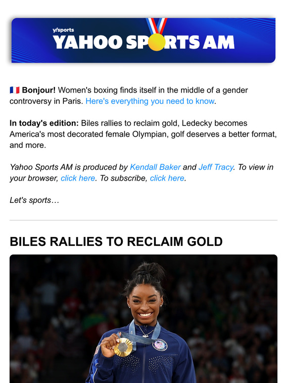 🥇 Yahoo Sports Olympics AM: The GOAT