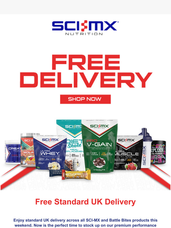 🚚 Free Standard Delivery For SCI-MX & Battle Bites