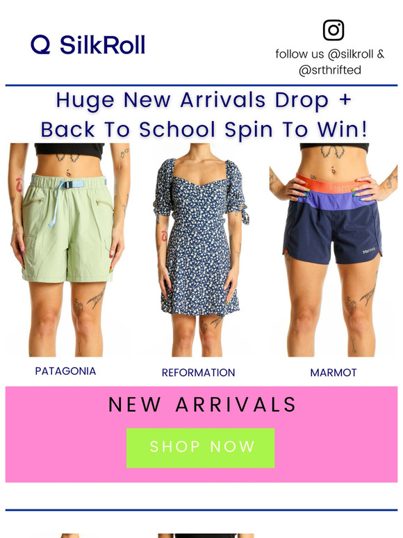 Huge New Arrivals Drop + Back To School Spin To Win!