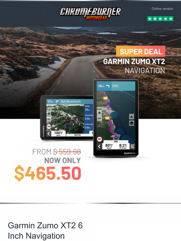Garmin zumo XT2 Navigation System, now only $465.50!  😱