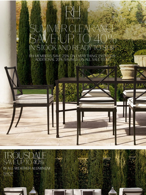 Restoration Hardware Email Newsletters: Shop Sales, Discounts, and ...