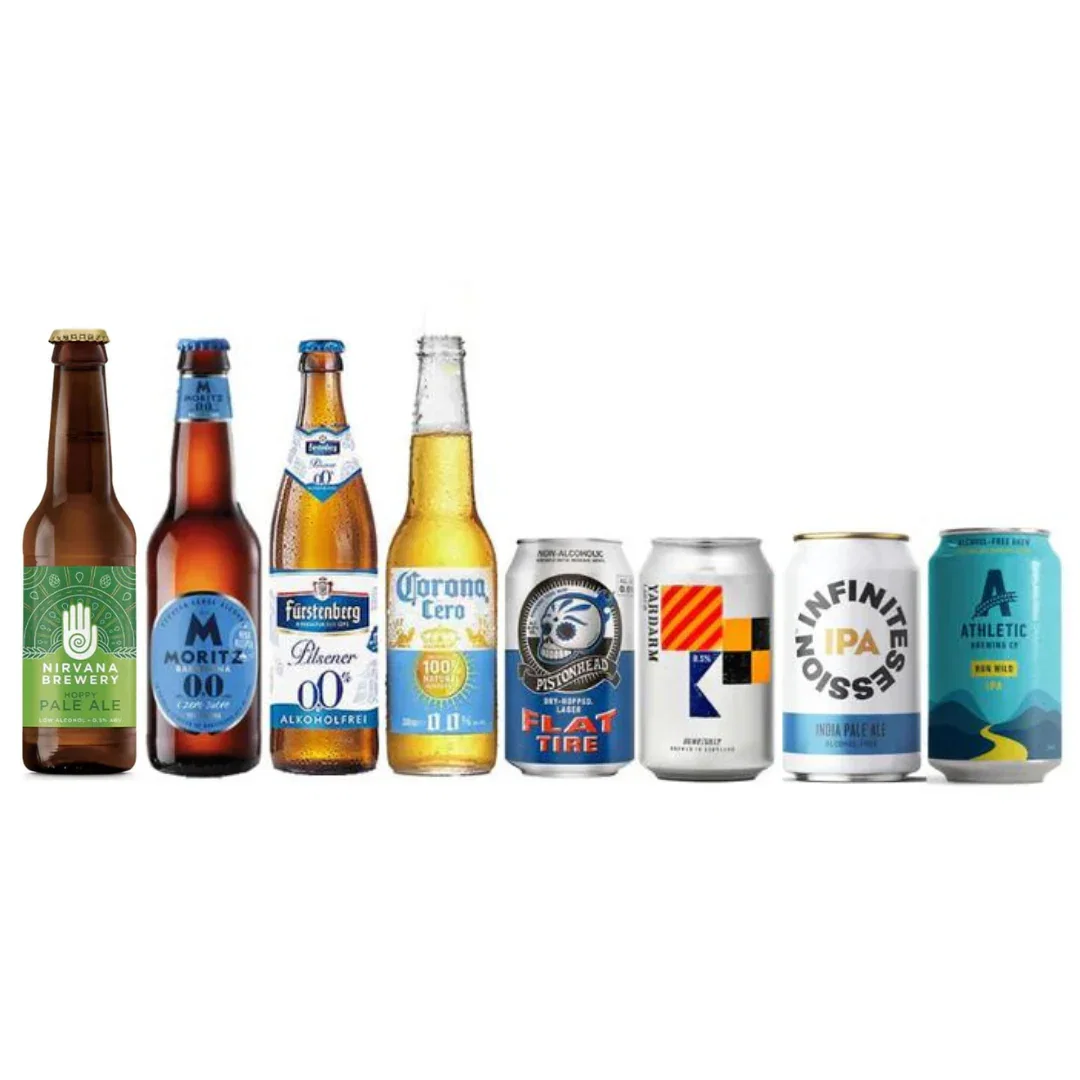 Image of Low sugar non alcoholic beer mixed case