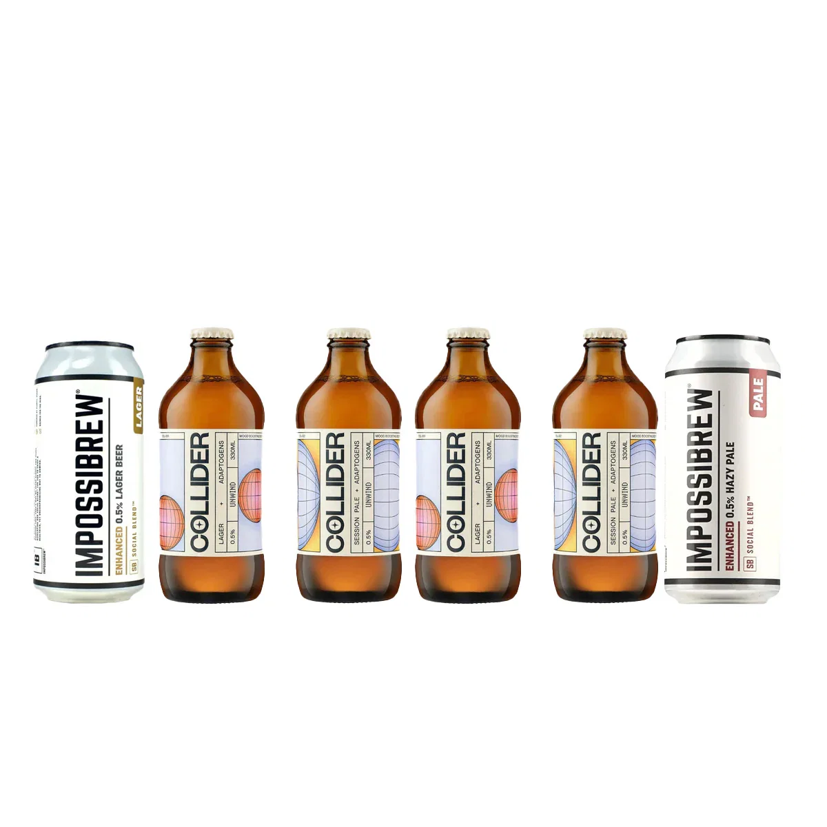 Image of Mood enhancing non alcoholic beer mixed case
