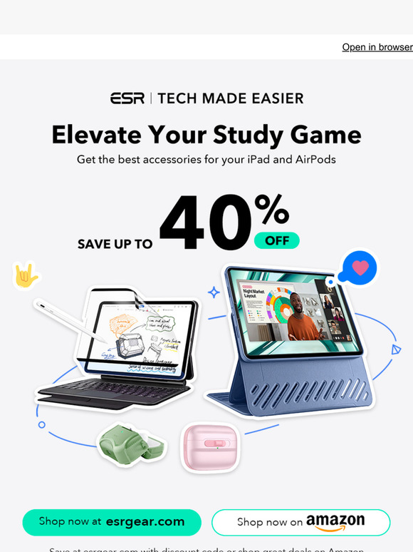 Elevate your study game with our back to school sale | ESR