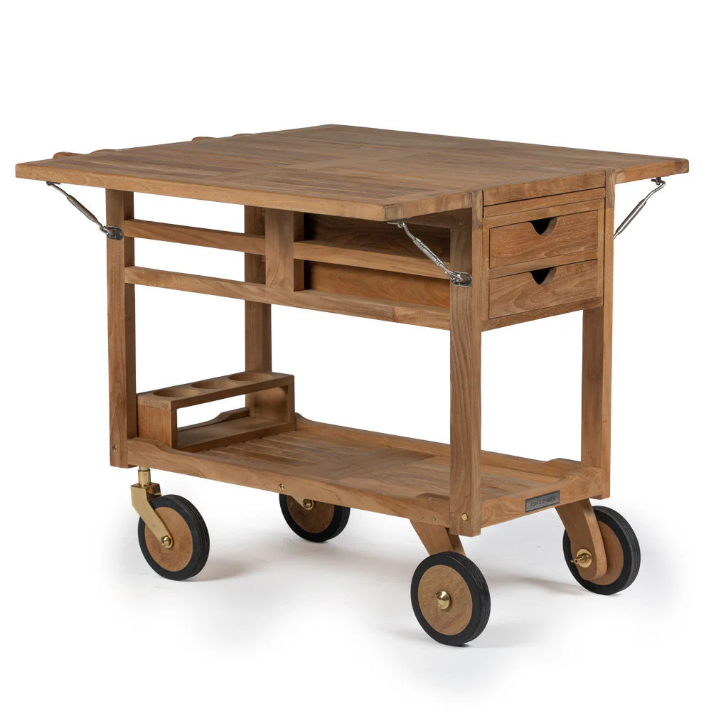 Image of Acadia Grade A Teak Serving Cart