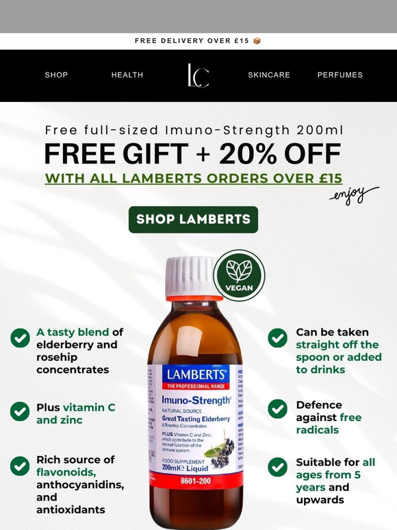 20% OFF Lamberts + FREE Full-Sized Gift 🤩