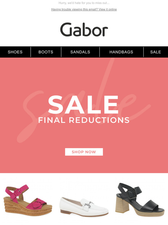 SALE: Final Reductions!