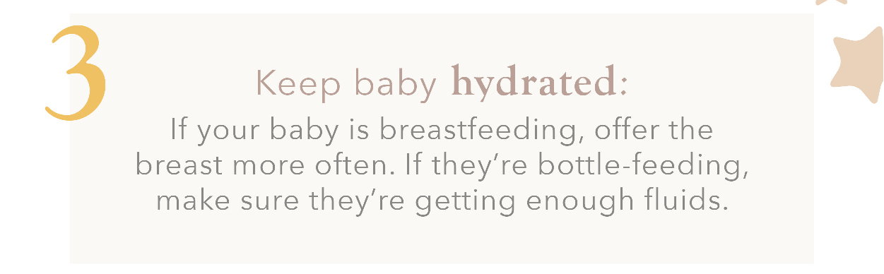 keep baby hydrated