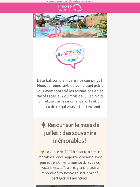 🤩 Votre newsletter du mois d'août est arrivée !