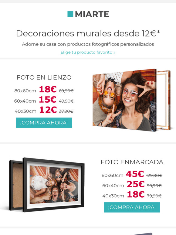 Foto en Lienzo, Foto Enmarcada y Mapa Estelar desde 12€