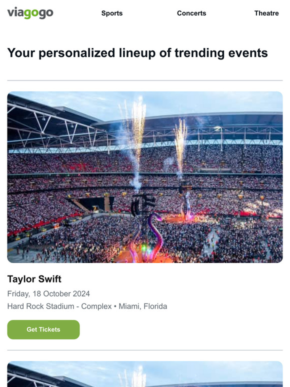 Your event lineup