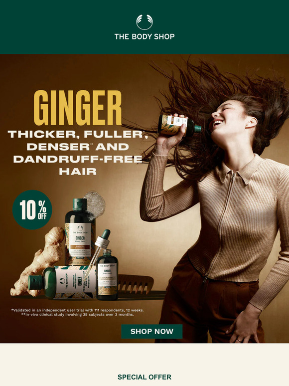 Spice up your hair game with our Ginger haircare range! 🫚✨