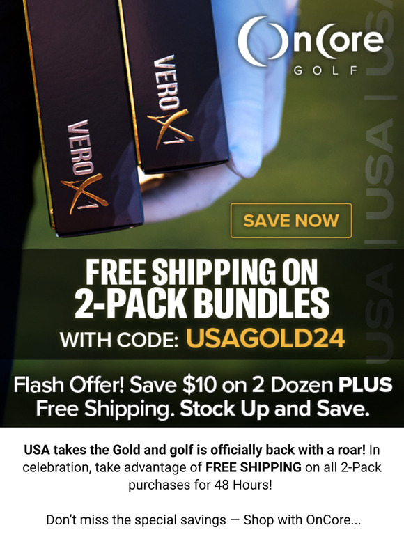 USA Takes the Gold 🏌️🥇 Free Shipping on 2-Packs!