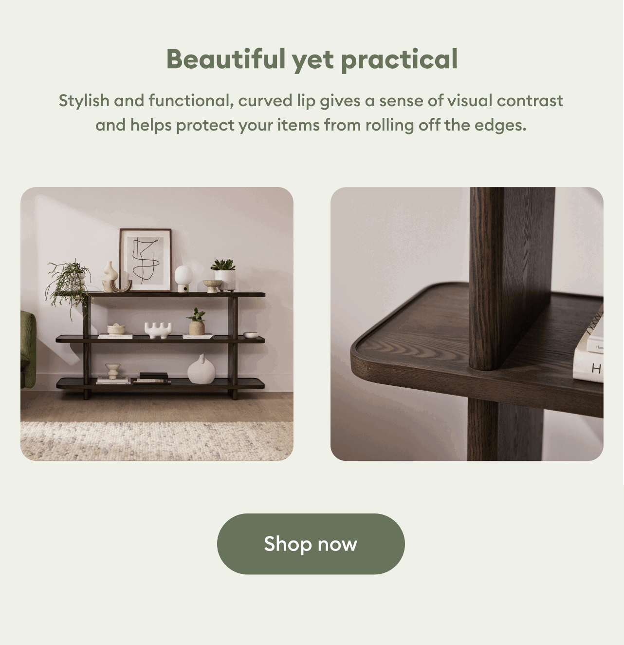 Kirribilli Bookshelf - Dark Ash 