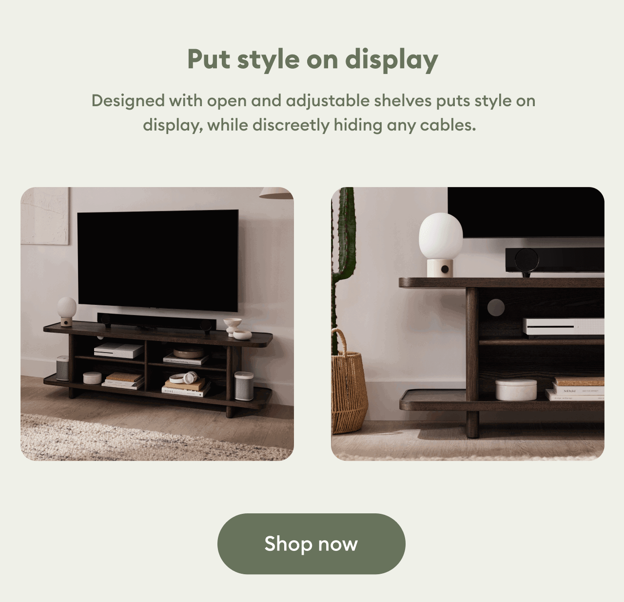 Kirribilli TV Unit - Dark Ash 