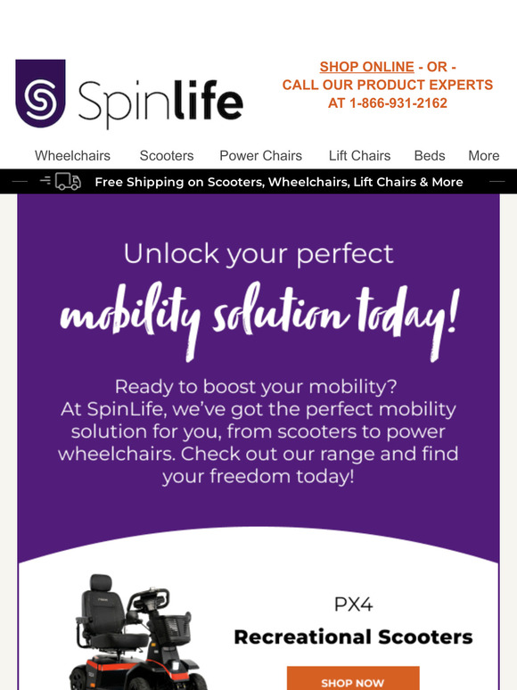 SpinLife Discover the Perfect Mobility Solution for You Explore